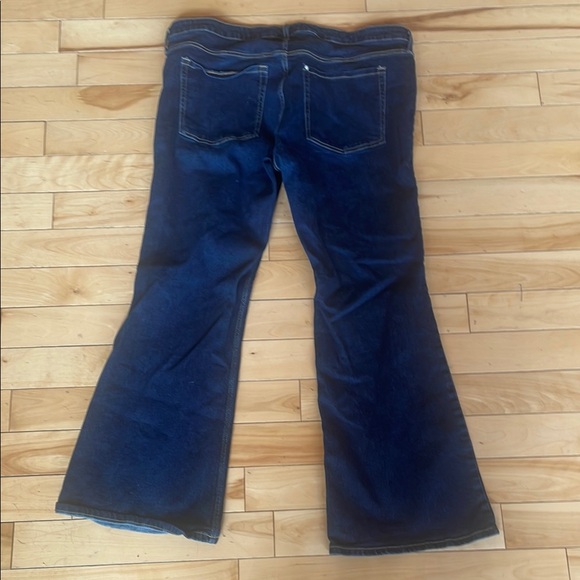 Women's Blue Flared Jeans - Picture 3 of 3